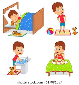 Similar Images, Stock Photos & Vectors of kids daily routine ...