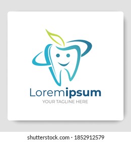 kids dental logo vector template