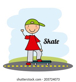 kids design over  background vector illustration