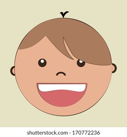 kids design over beige background vector illustration