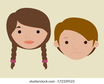 kids design over beige background vector illustration