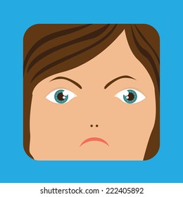 Kids design over blue background, vector illustration