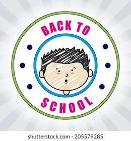 Kids design over gray background, vector illustration