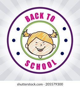 Kids design over gray background, vector illustration