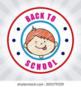 Kids design over gray background, vector illustration