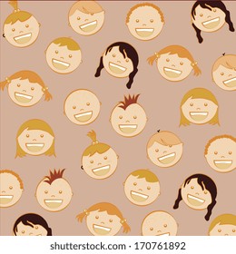 kids design over pink background vector illustration