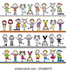 Kids design over white background, vector illustration