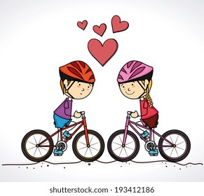 Kids design over white background, vector illustration
