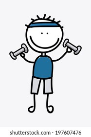 Kids design over white background, vector illustration