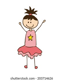Kids design over white background, vector illustration