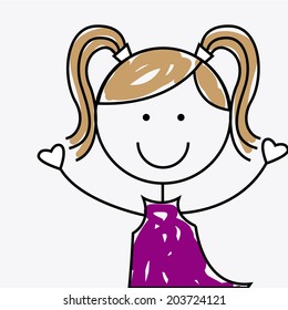 kids design over white background vector illustration