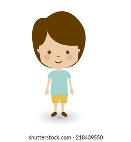 Kids design over white background, vector illustration