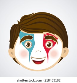 Kids design over white background, vector illustration