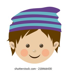 Kids design over white background, vector illustration