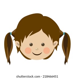 Kids design over white background, vector illustration