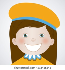 Kids design over white background, vector illustration
