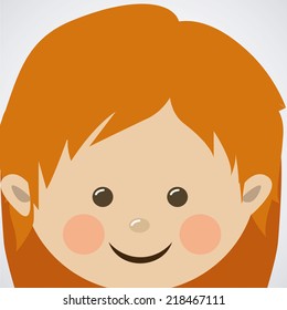 Kids design over white background, vector illustration