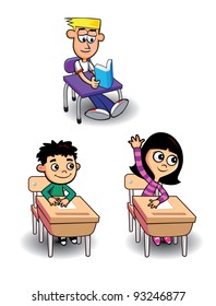 Kids at desks