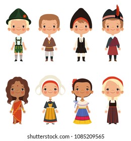 Kids of different nationalities