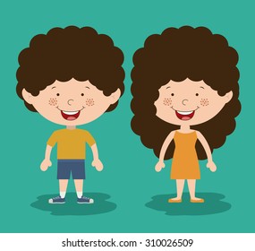 Kids digital design, vector illustration eps 10