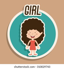 Kids digital design, vector illustration eps 10