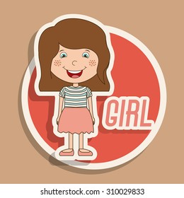 Kids digital design, vector illustration eps 10