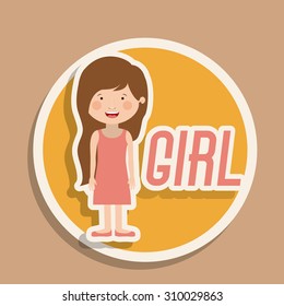 Kids digital design, vector illustration eps 10