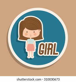 Kids digital design, vector illustration eps 10