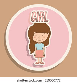 Kids digital design, vector illustration eps 10