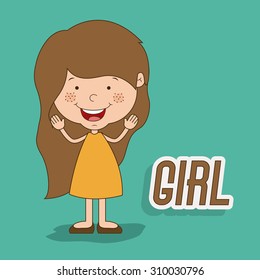 Kids digital design, vector illustration eps 10