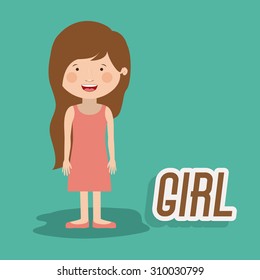 Kids digital design, vector illustration eps 10