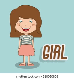 Kids digital design, vector illustration eps 10