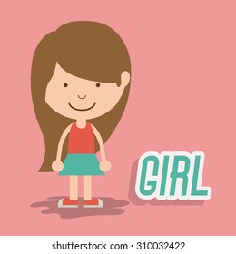 Kids digital design, vector illustration eps 10