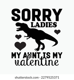 Kids Dinosaur Valentines Day Auntie Aunt Is My Valentine Toddler