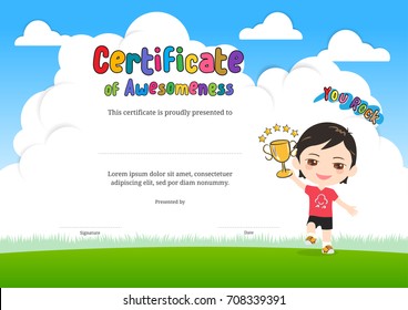 certificate design for kids