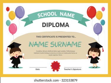 3,715 Certificate border kids Images, Stock Photos & Vectors | Shutterstock