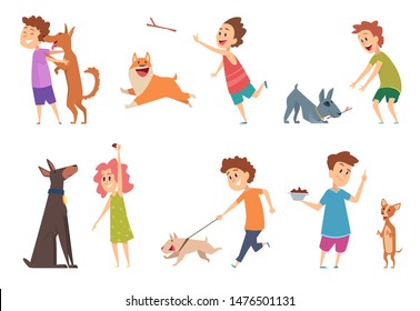 Dog Owner Playing Stock Illustrations, Images & Vectors | Shutterstock