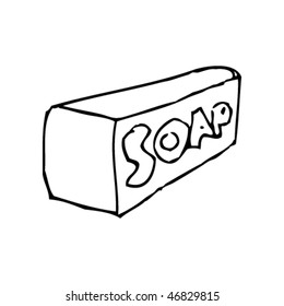 kid's drawing of a bar of soap