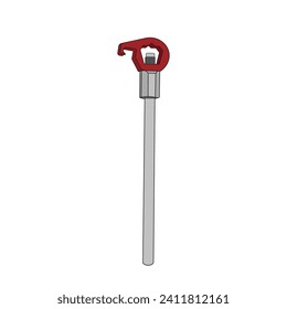 Kids drawing Cartoon Vector illustration fire hydrant wrench icon Isolated on White Background