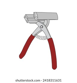 Icono de pinzas de lienzo de ilustración de vectores para niños aislados en fondo blanco