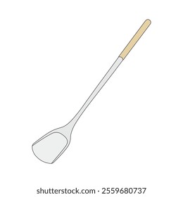 kids drawing illustration spatula cartoon isolated