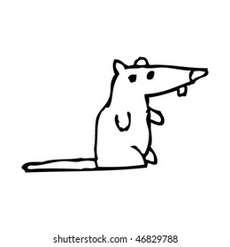 dibujo de una rata