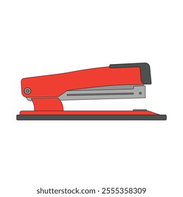 kids drawing stapler cartoon isolated