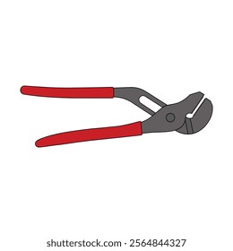 kids drawing vector illustration adjustable pliers cartoon isolated