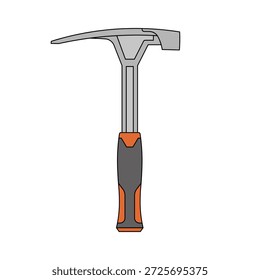 kids drawing vector illustration design geological hammer cartoon isolated