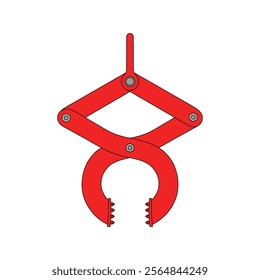kids drawing vector illustration scissor puller cartoon isolated