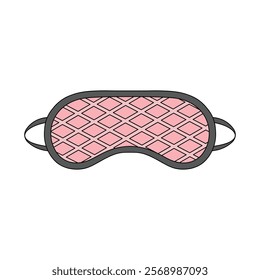 kids drawing vector illustration sleep mask cartoon isolated