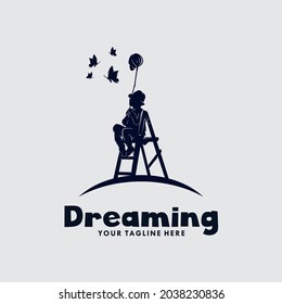 Kids dream logo design template