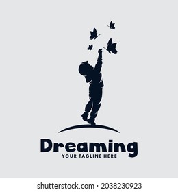 Kids dream logo design template