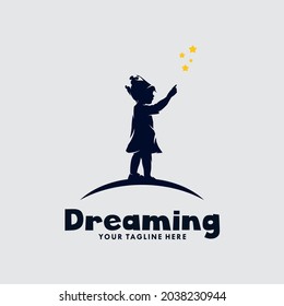 Kids dream logo design template